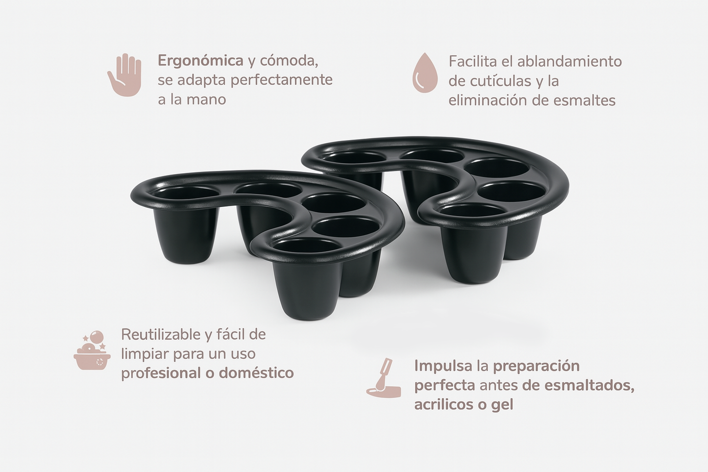 Bandeja de remojo de uñas - Bello Cabello