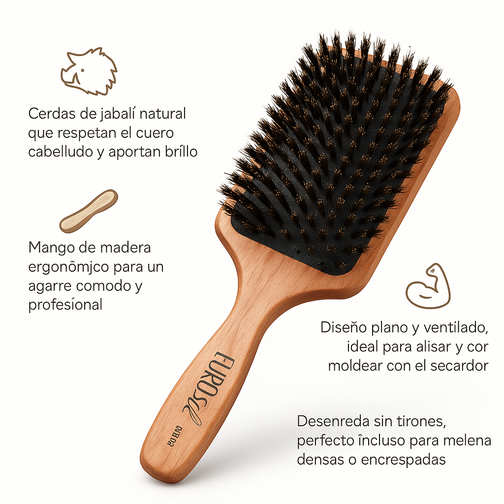 Cepillo Plano de Jabalí