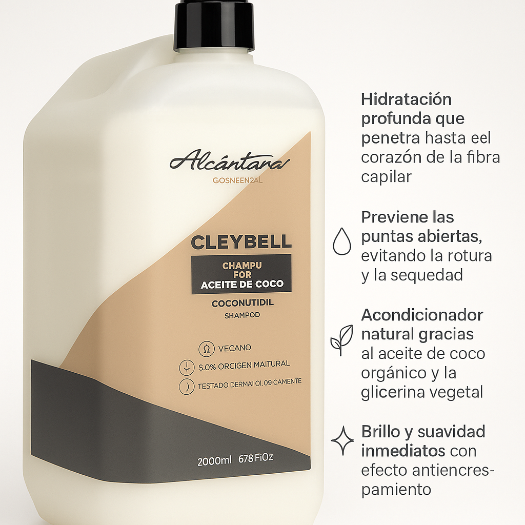 Cleybell Champú con Aceite de Coco