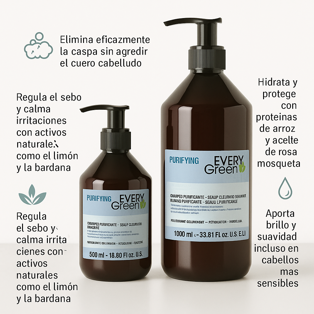 Champú Purificante Caspa Every Green - Bello Cabello