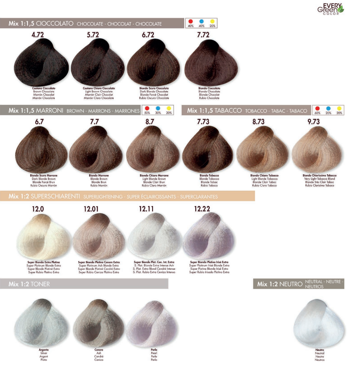 Every Green color vegan - Bello Cabello