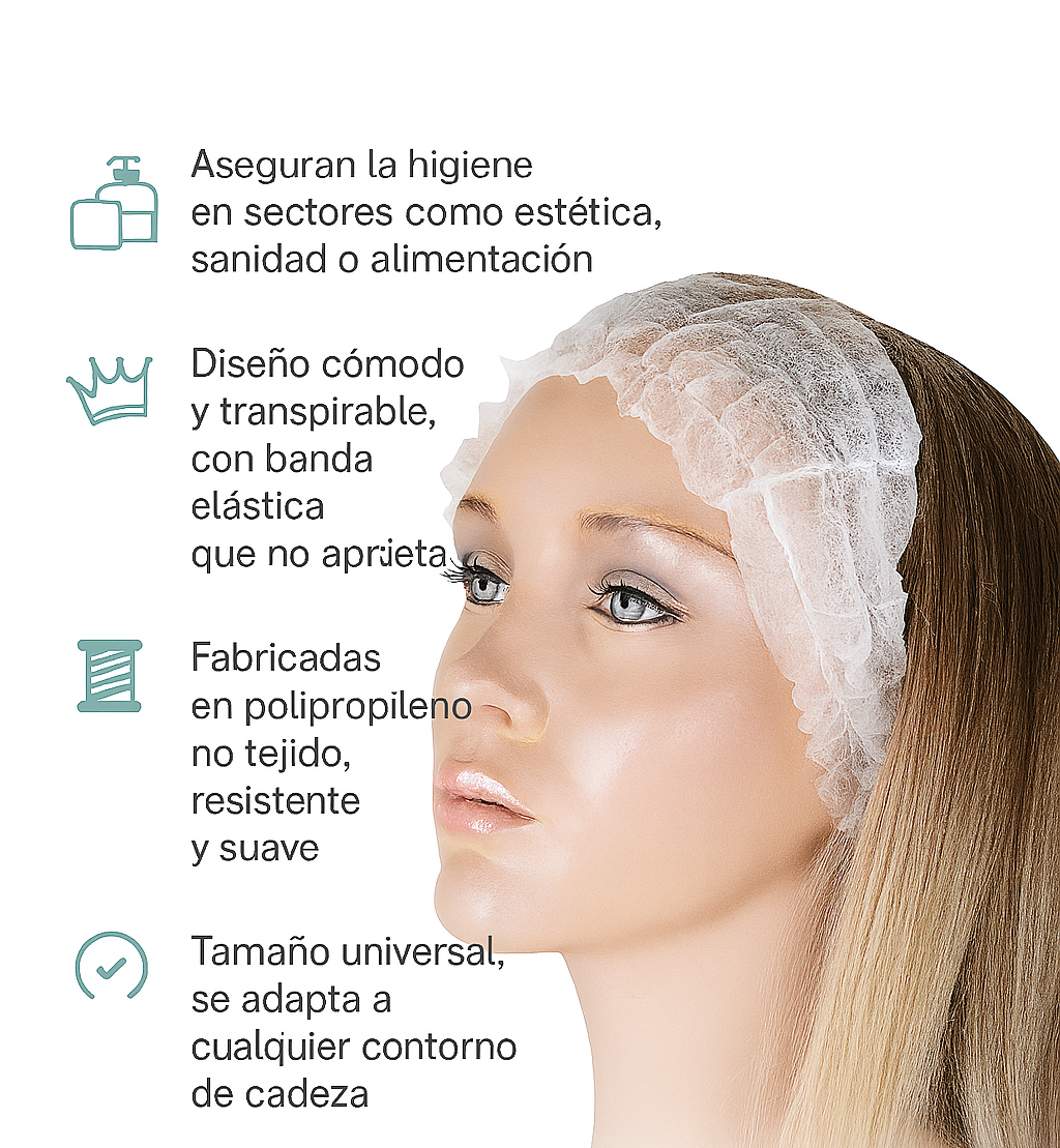 Diademas Blancas Un Uso 100 Und.