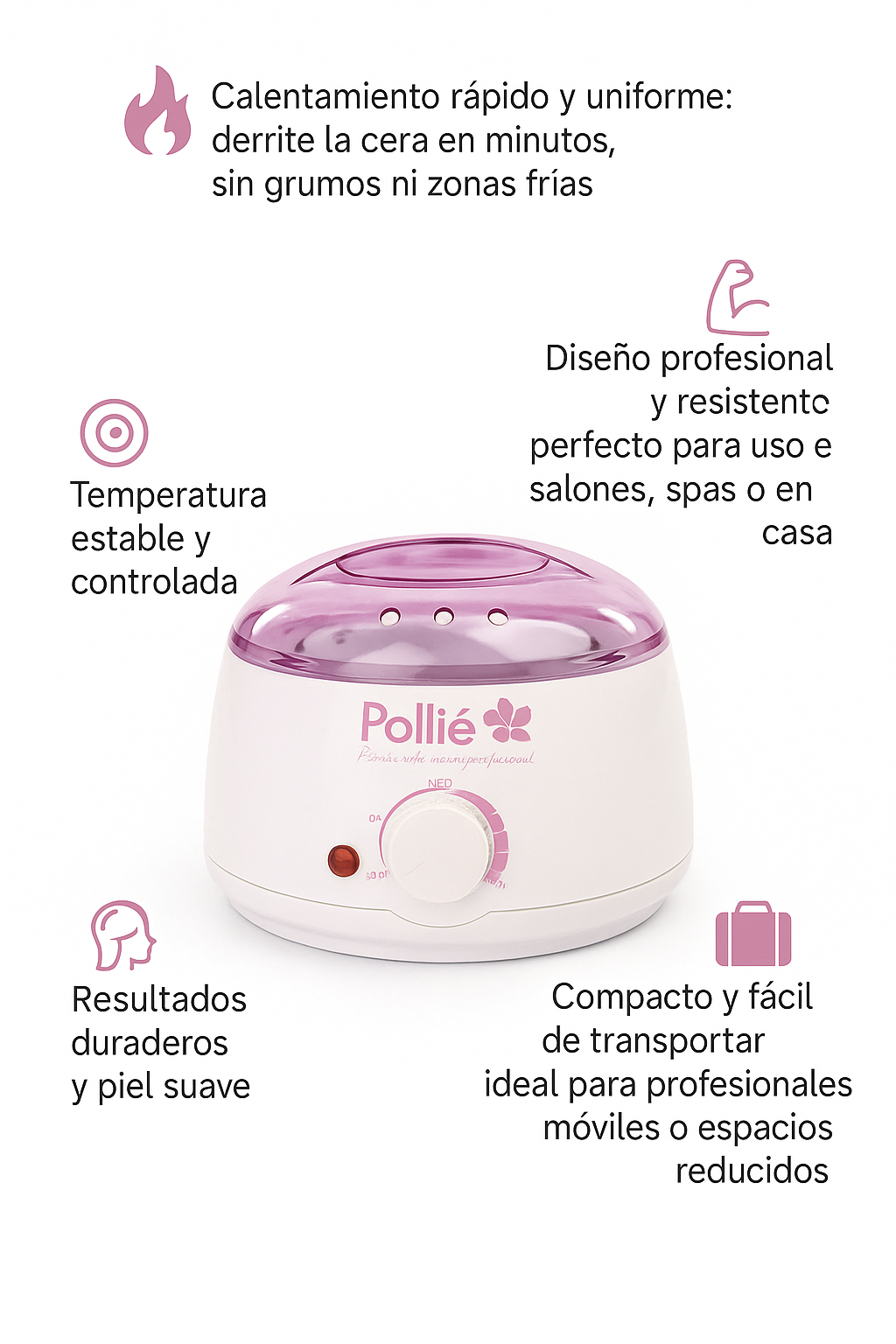 Fusor cera Pollié con cazoleta