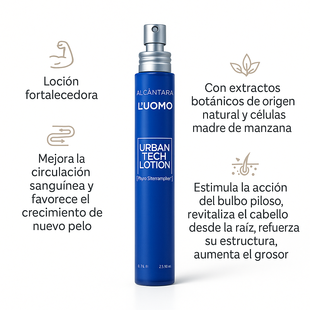 Loción fortalecedora hombre L’Uomo Urban Tech Lotion - Bello Cabello