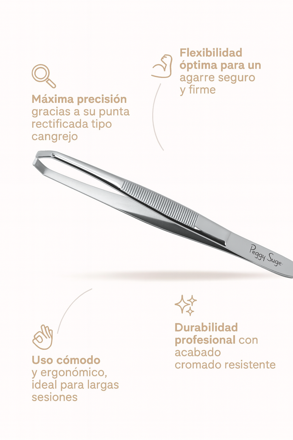 Pinza para depilar profesional