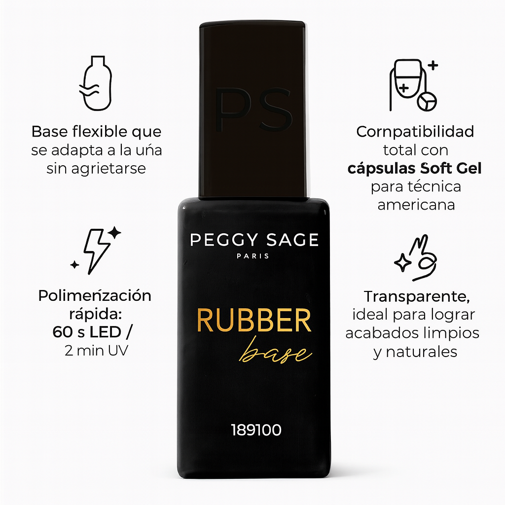 Rubber base semipermanente flexible