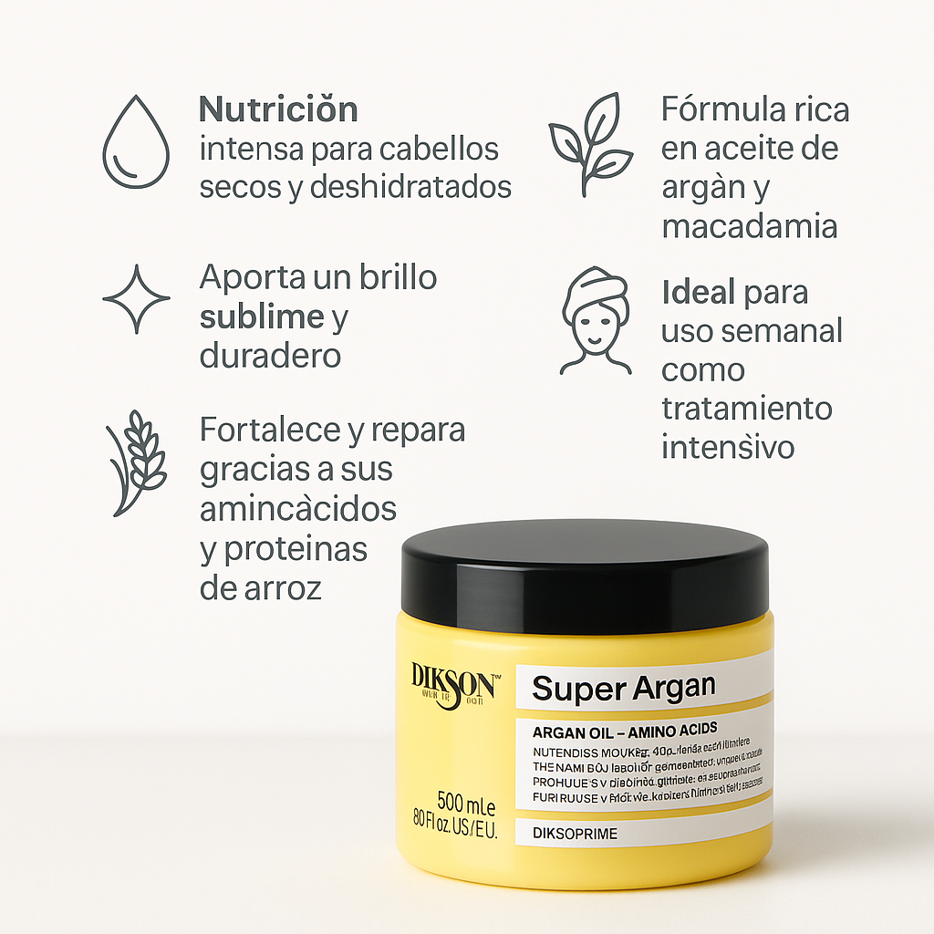 Super Argan Mascarilla nutritiva - Bello Cabello