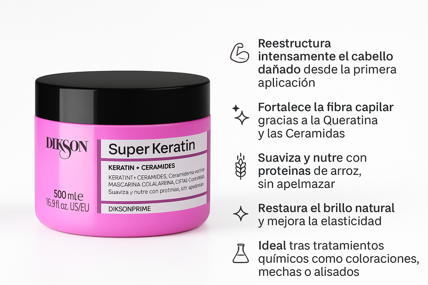 Super Keratin Mascarilla revitalizante - Bello Cabello