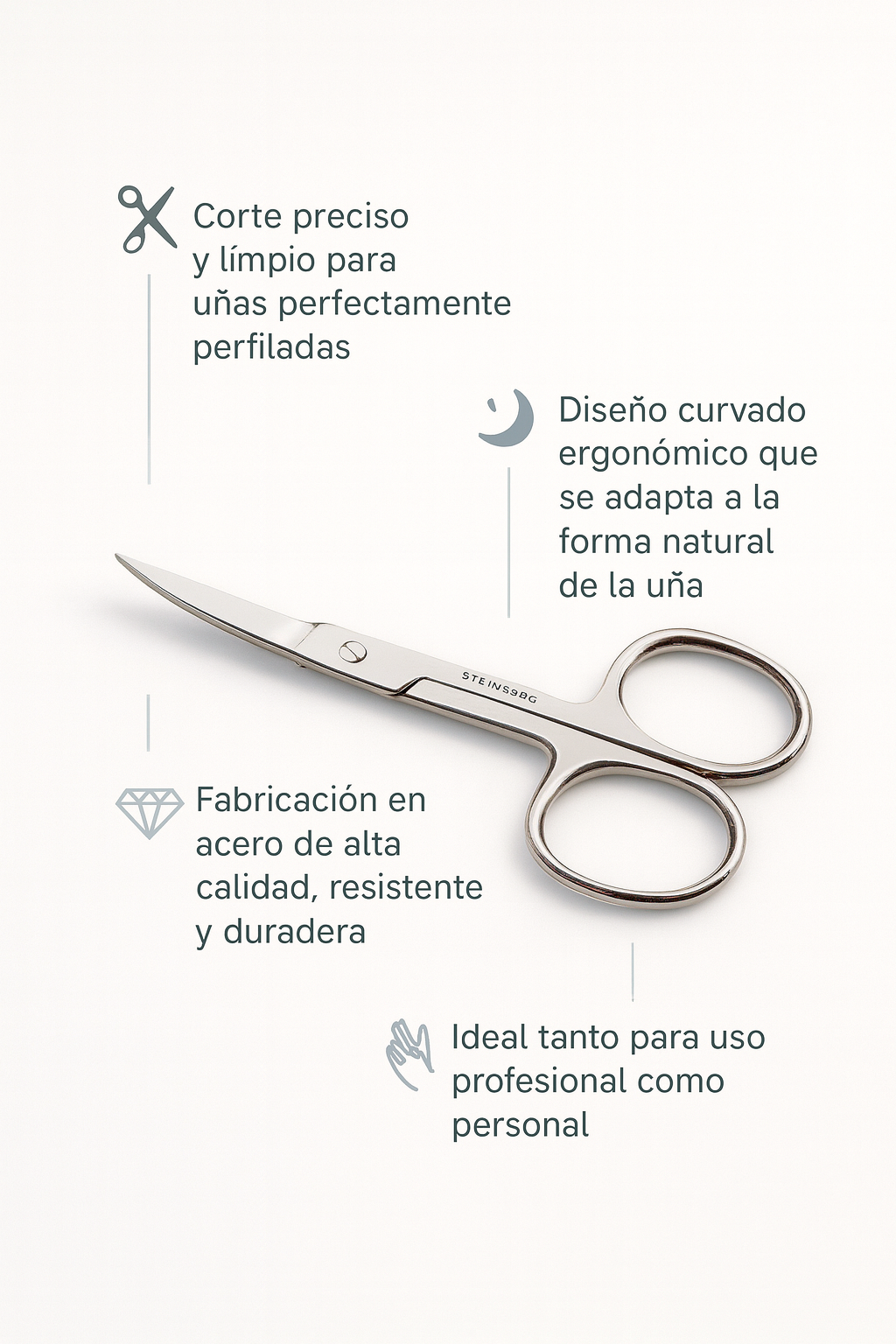 Tijera Manicura Riten Curvada