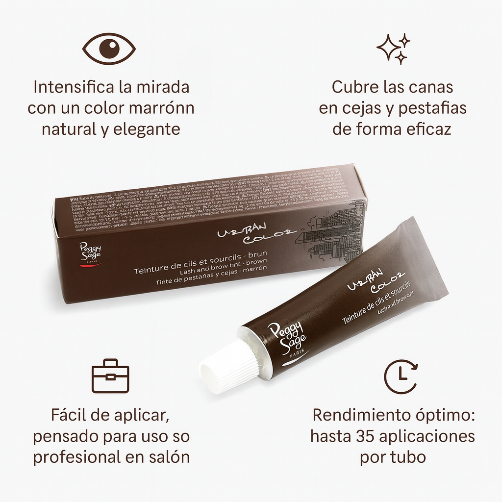 Tinte pestañas y cejas URBAN COLOR - Marrón