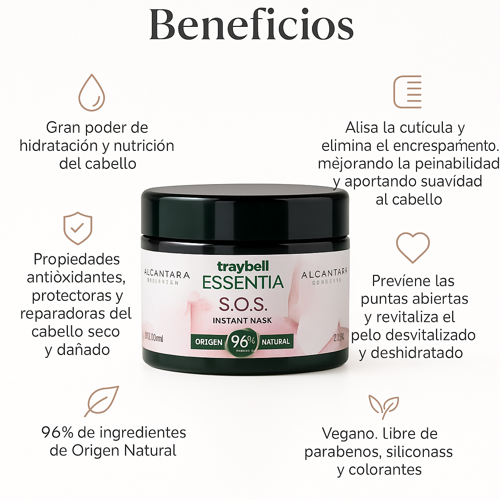 Traybell Essentia S.O.S Instant Mask Cabello Seco - Bello Cabello