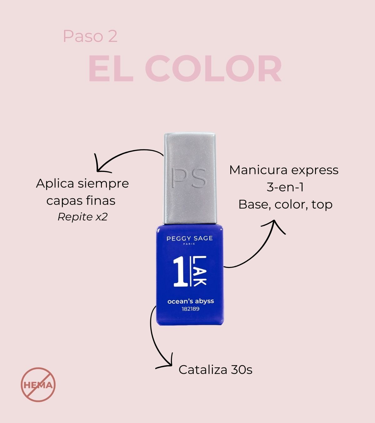 Esmalte semipermanente 3 en 1 1-LAK