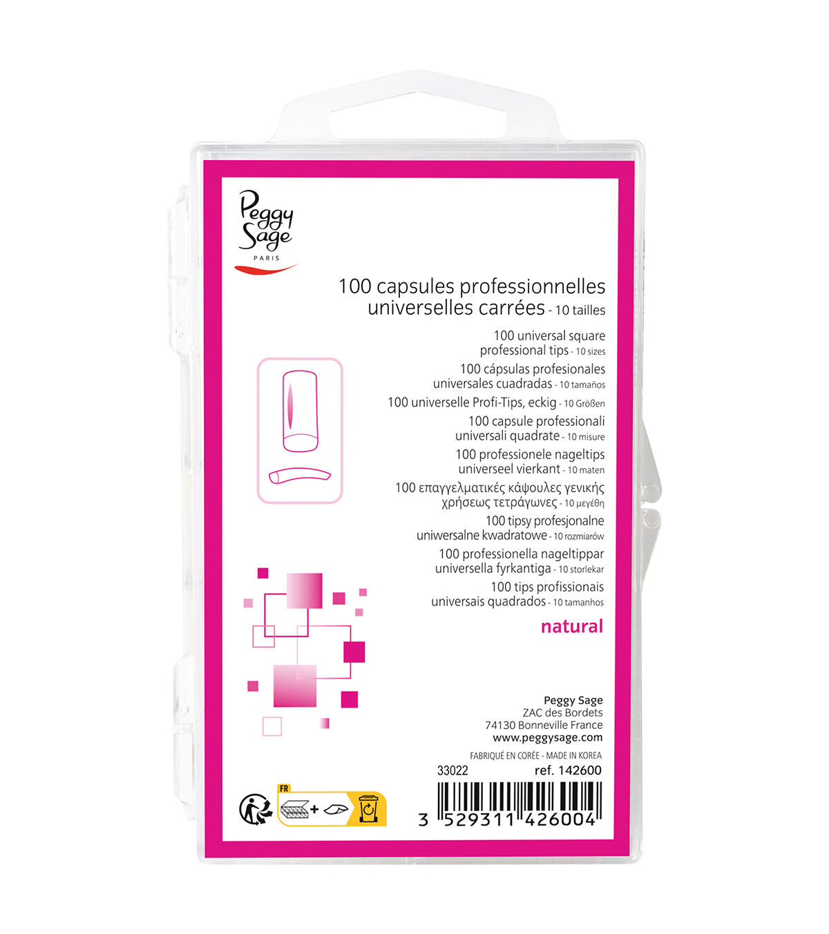 Cápsulas profesionales universales Punta fina x 100 - Bello Cabello