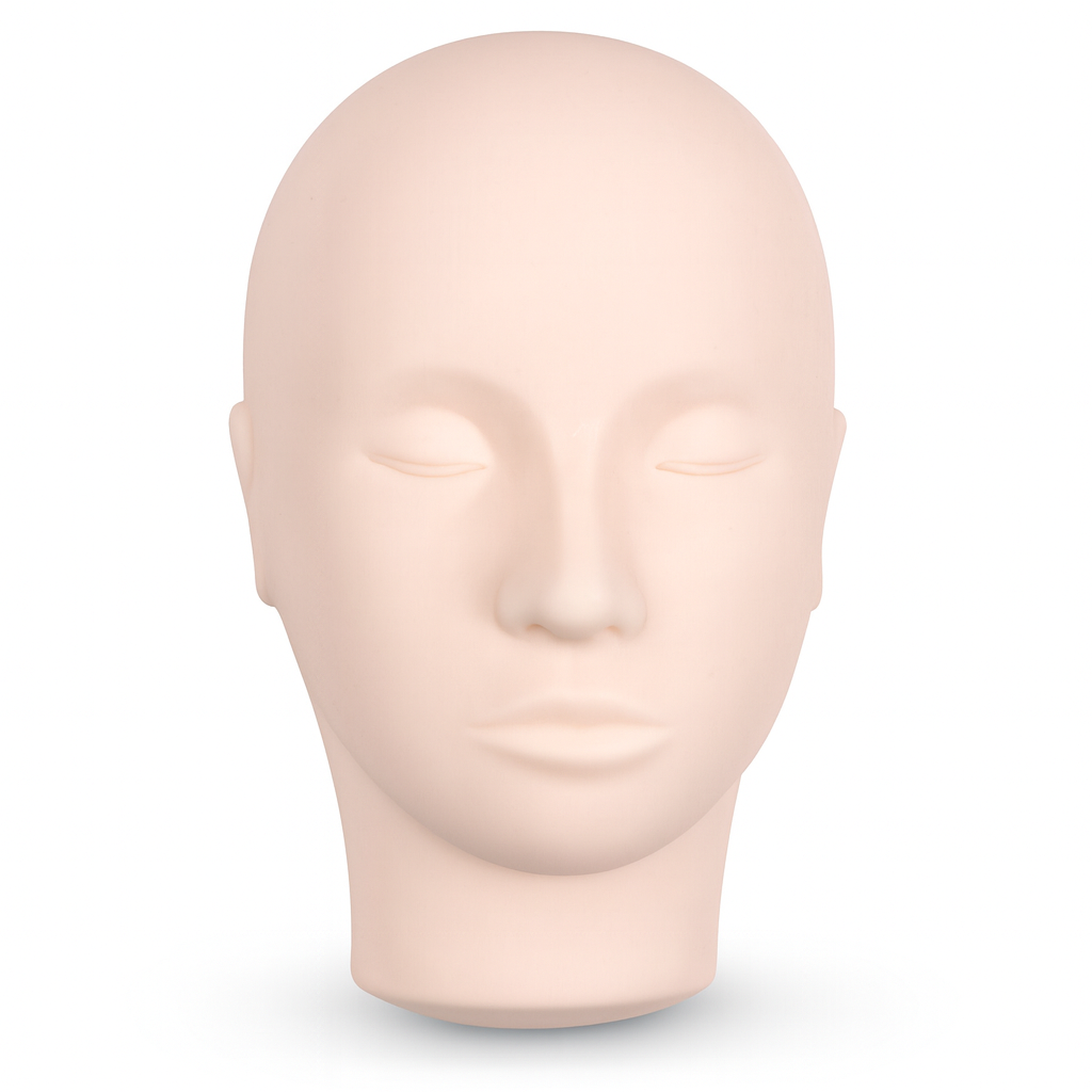 Cabeza de prácticas para extensiones de pestañas