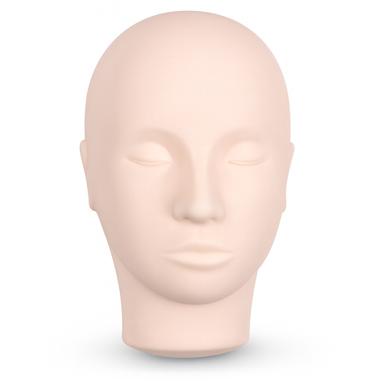 Cabeza de prácticas para extensiones de pestañas