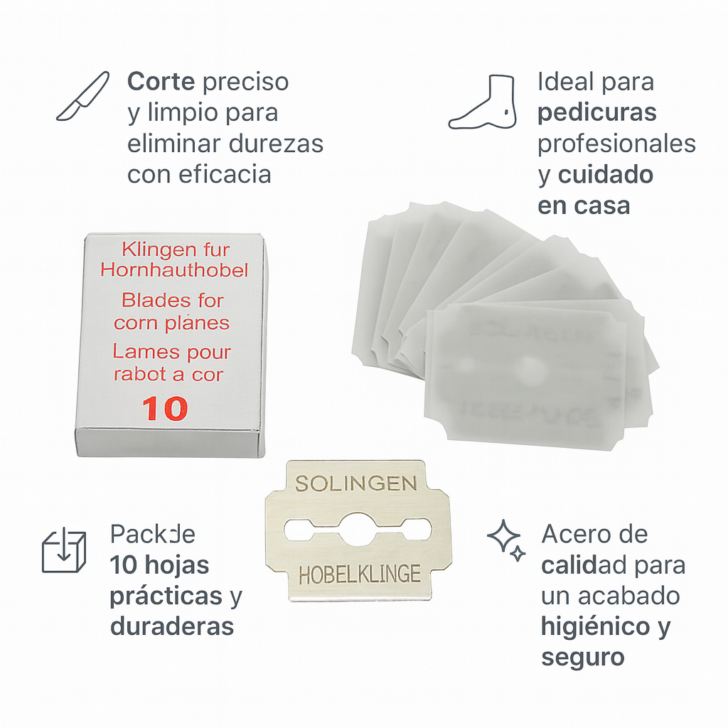 Cortacallos - caja de 10 hojas