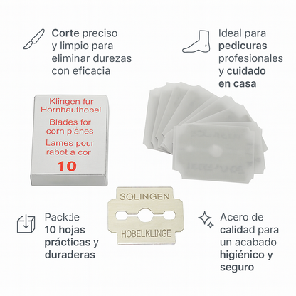 Cortacallos - caja de 10 hojas