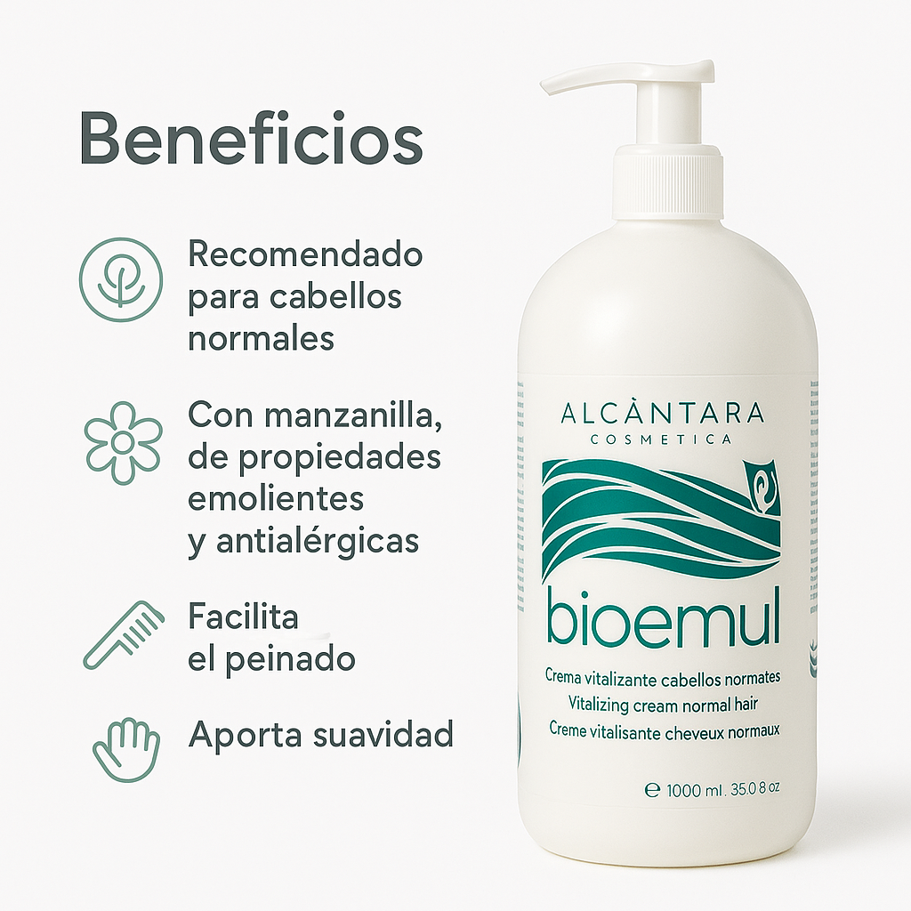 Crema Vitalizante BioEMUL Cabellos Normales - Bello Cabello