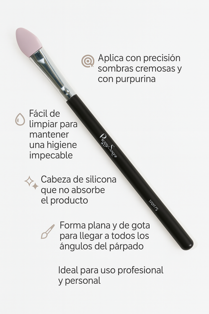 Aplicador silicona sombras de ojos - plano y gota - 9,5 mm - Bello Cabello