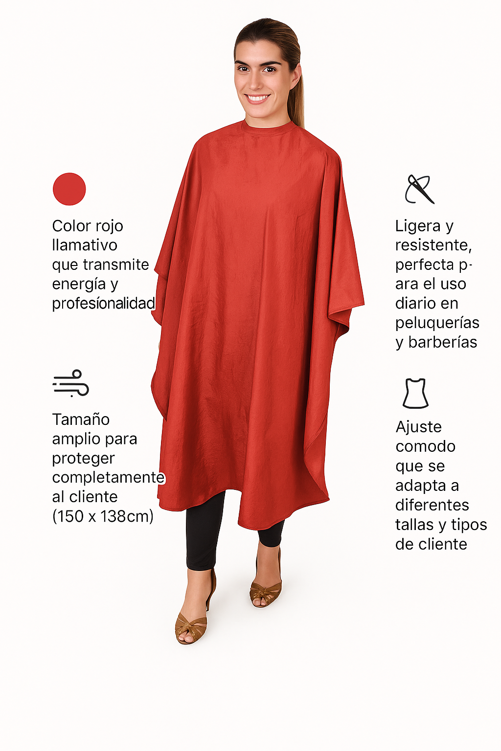 Capa de Corte Color rojo