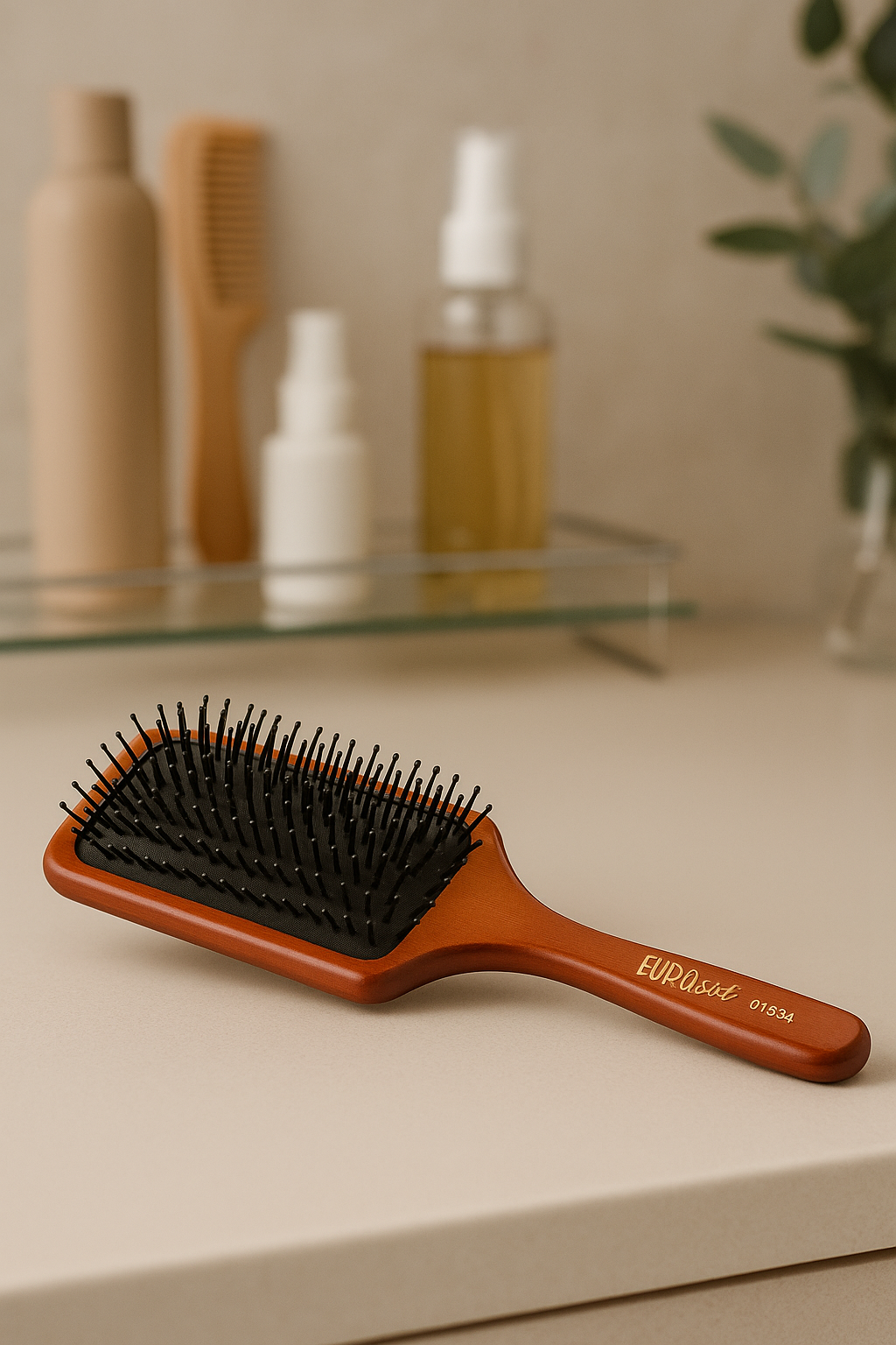 Cepillo Plano Púa de Plástico