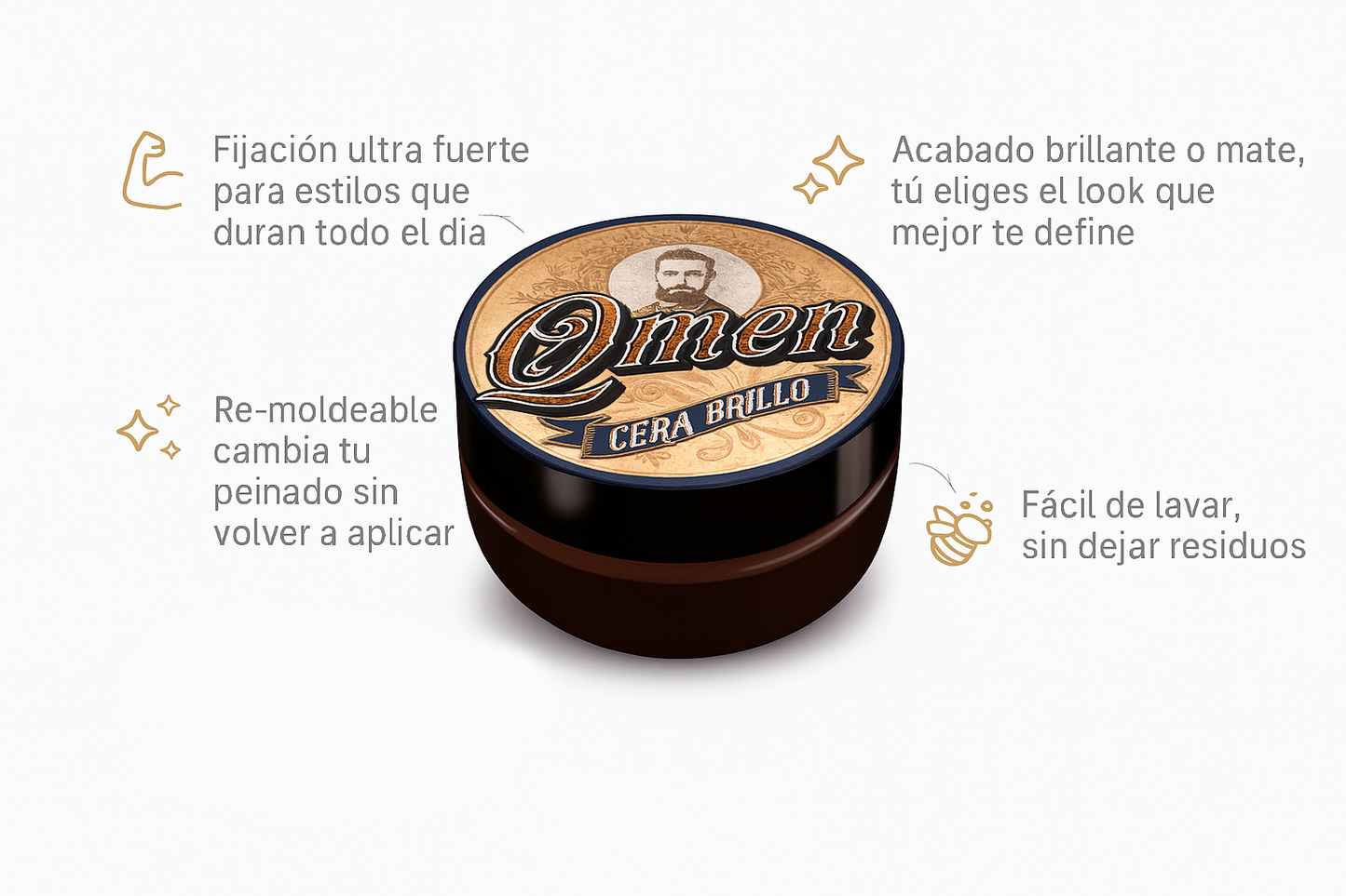 Cera para el Pelo QMEN