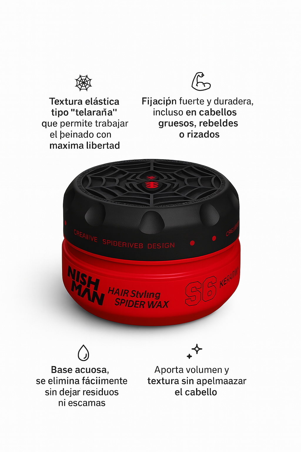 Cera Spider S6 Keratin - Bello Cabello