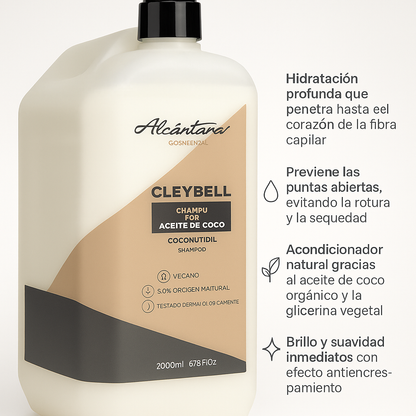 Cleybell Champú con Aceite de Coco