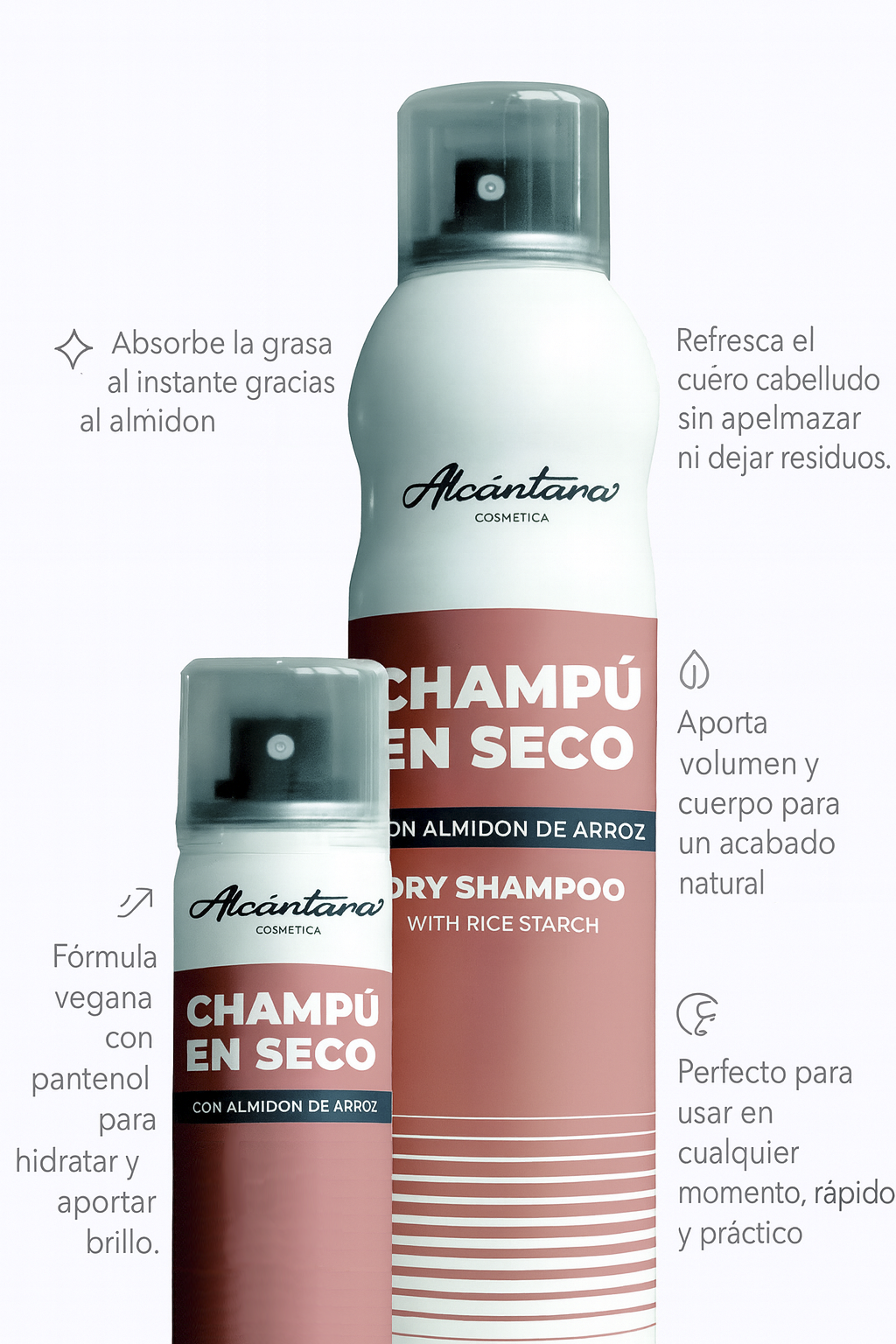 Champú en Seco con Almidón de Arroz