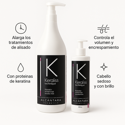 Champú Keraliss Technique Keratin Essential Shampoo - Bello Cabello