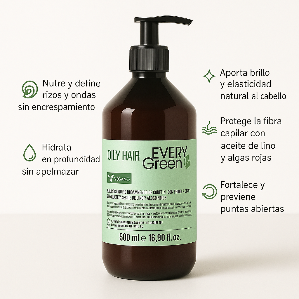 Champú elastizante - cabellos rizados - Every Green - Bello Cabello