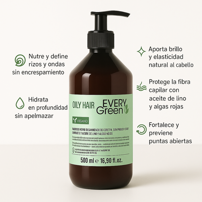 Champú elastizante - cabellos rizados - Every Green - Bello Cabello