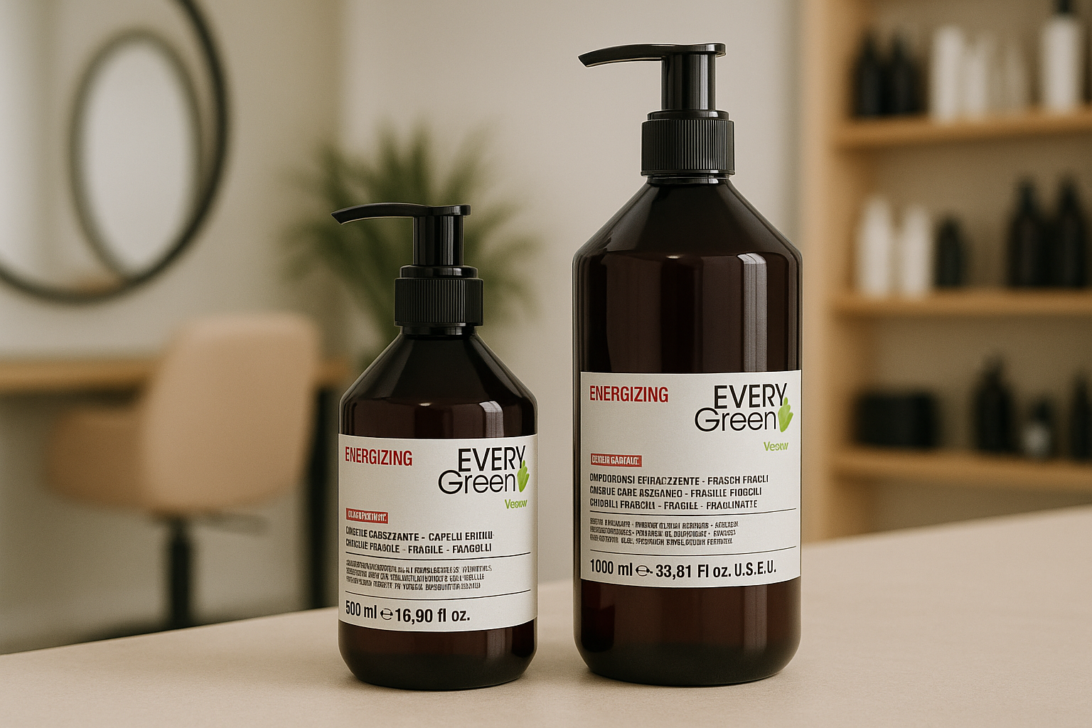 Champú energizante - cabellos frágiles - Every Green - Bello Cabello