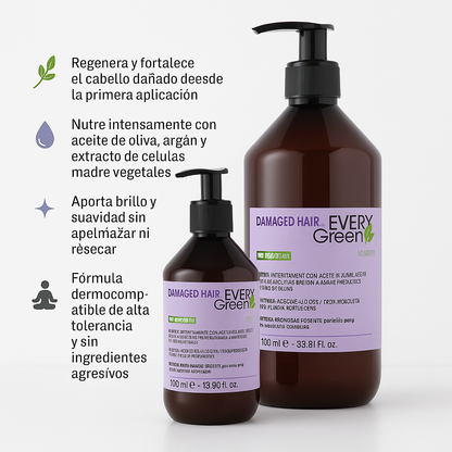 Champú regenerador - cabellos dañados - Every Green - Bello Cabello