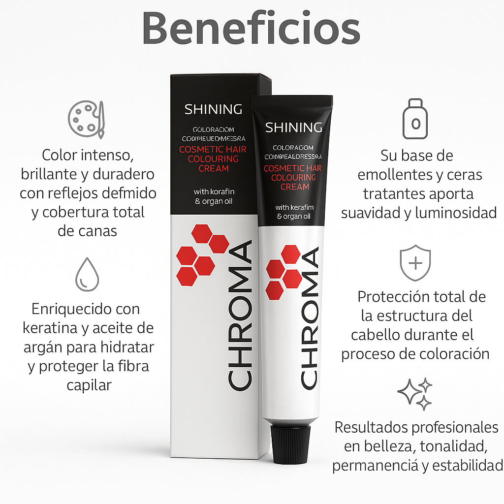 CHROMA COLORACIÓN COSMÉTICA EN CREMA - Bello Cabello