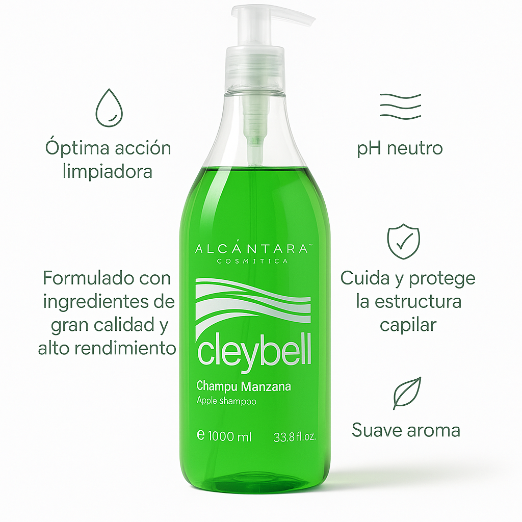 Cleybell Champú Manzana - Bello Cabello