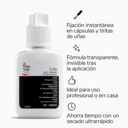 Cola transparente para cápsulas y tiritas