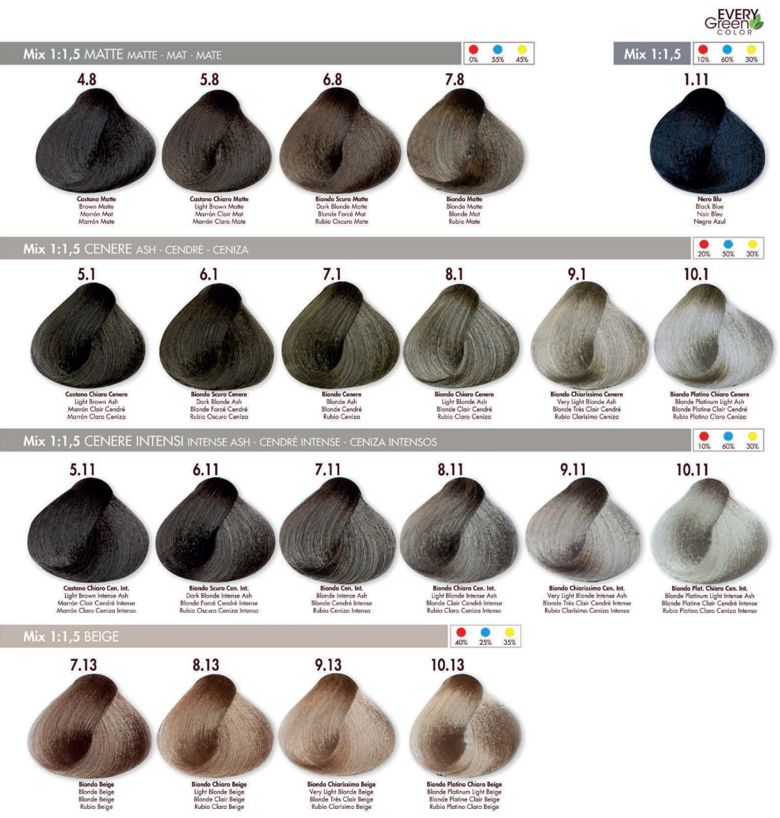 Every Green color vegan - Bello Cabello