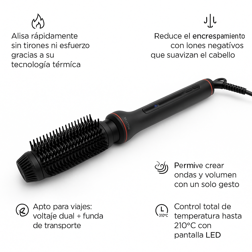 CORIOLISS HOT BRUSH BLACK COPPER - Bello Cabello