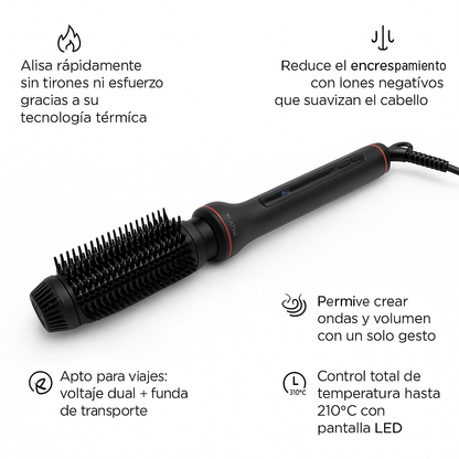 CORIOLISS HOT BRUSH BLACK COPPER - Bello Cabello