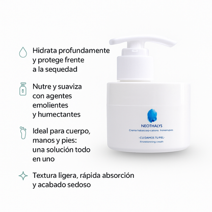 Crema hidratante corporal, manos y pies - Bello Cabello