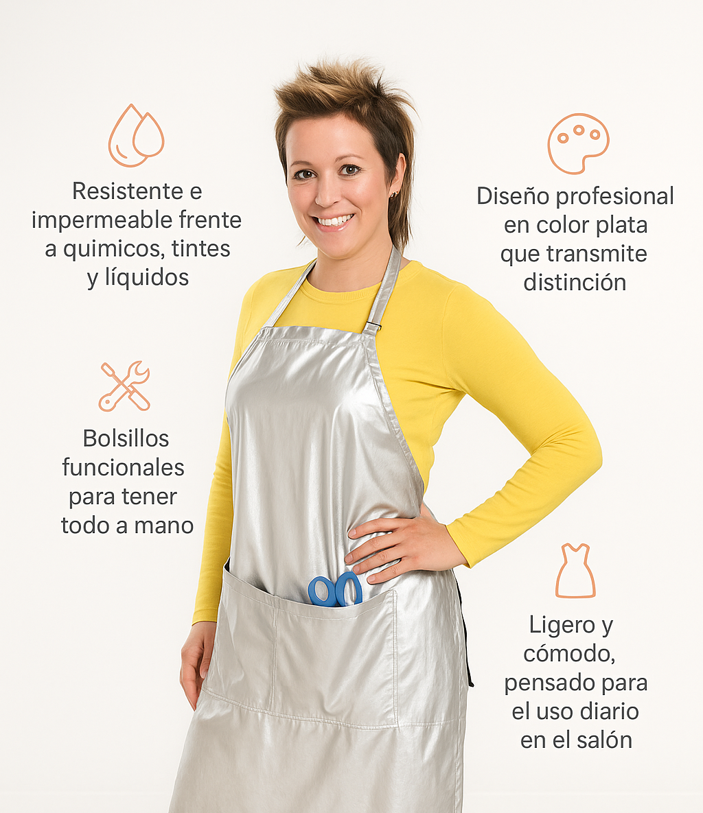 Delantal tinte Plata