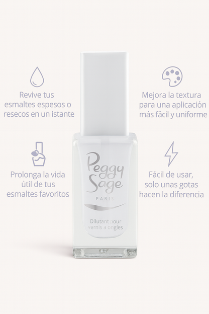 Diluyente para esmalte de uñas