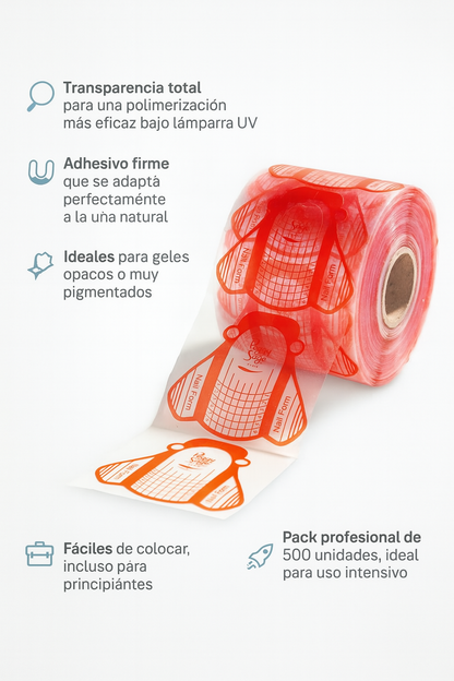 Formas adhesivas transparentes - Bello Cabello