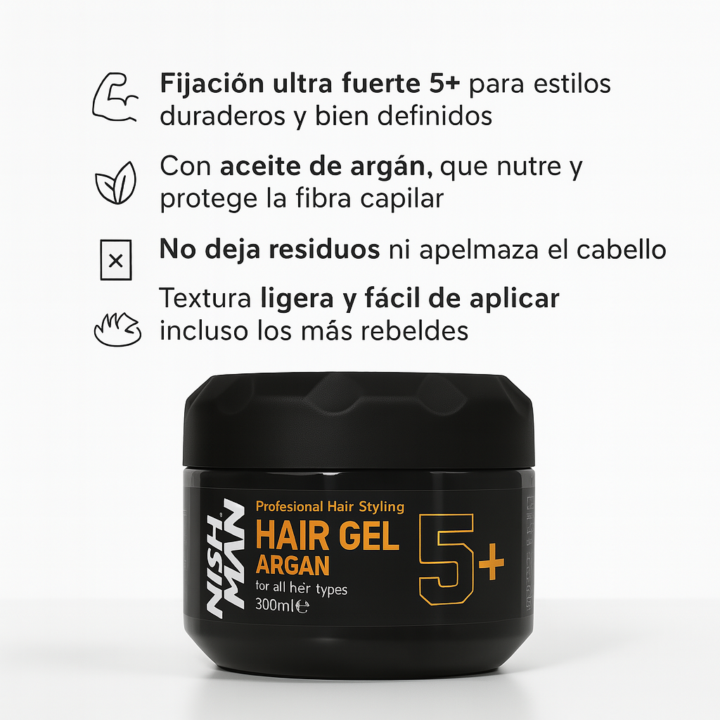 Gel Ultra Hold Argan 5+ - Bello Cabello
