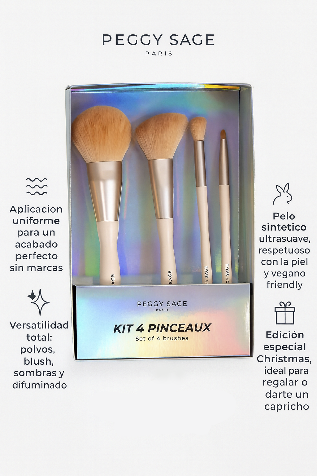 Kit de 4 pinceles - Christmas