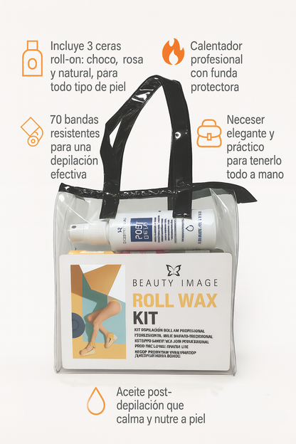 Kit Depilación Roll Wax - Bello Cabello