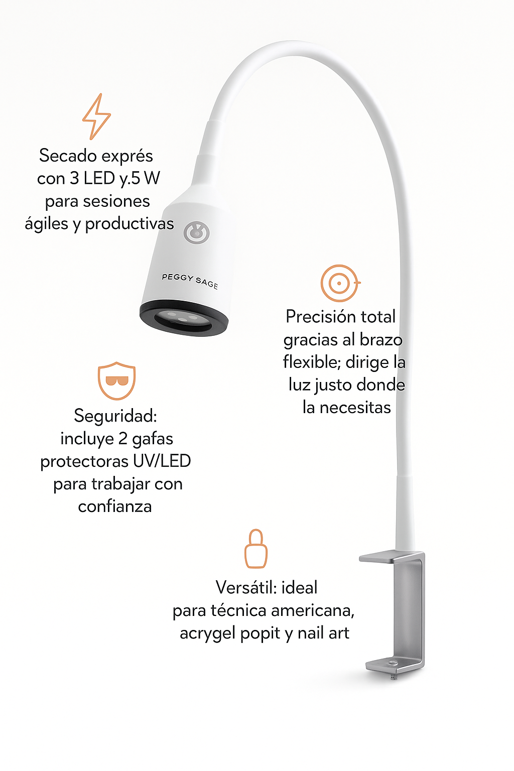 Lámpara LED 5W PEGGY PRO – Flash