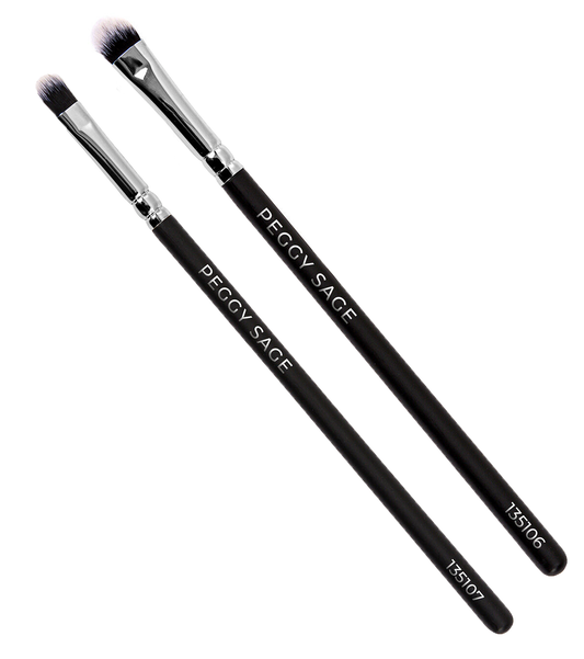 Pincel sombra de ojos - plano y redondeado