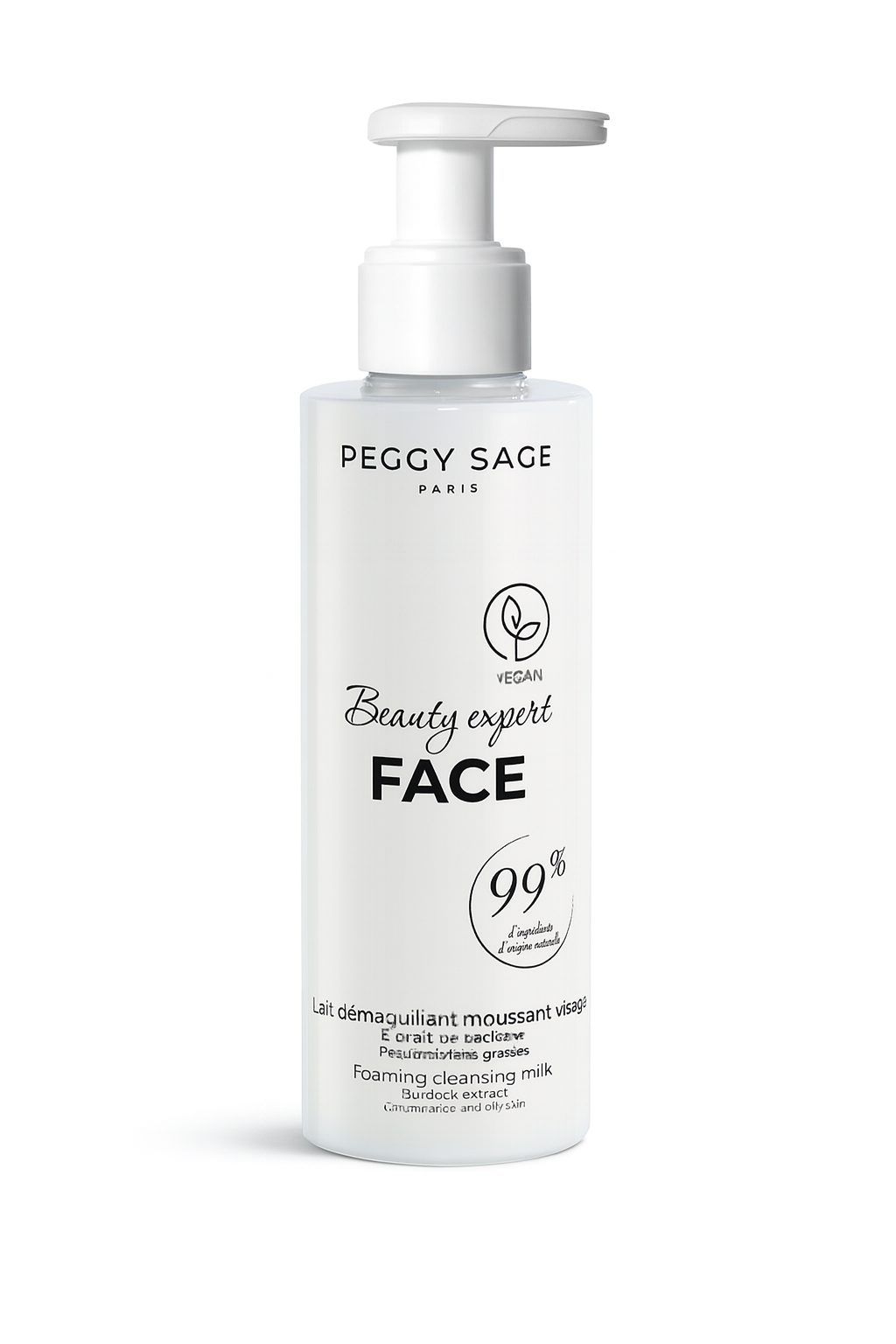 Leche desmaquilladora espumante para el rostro